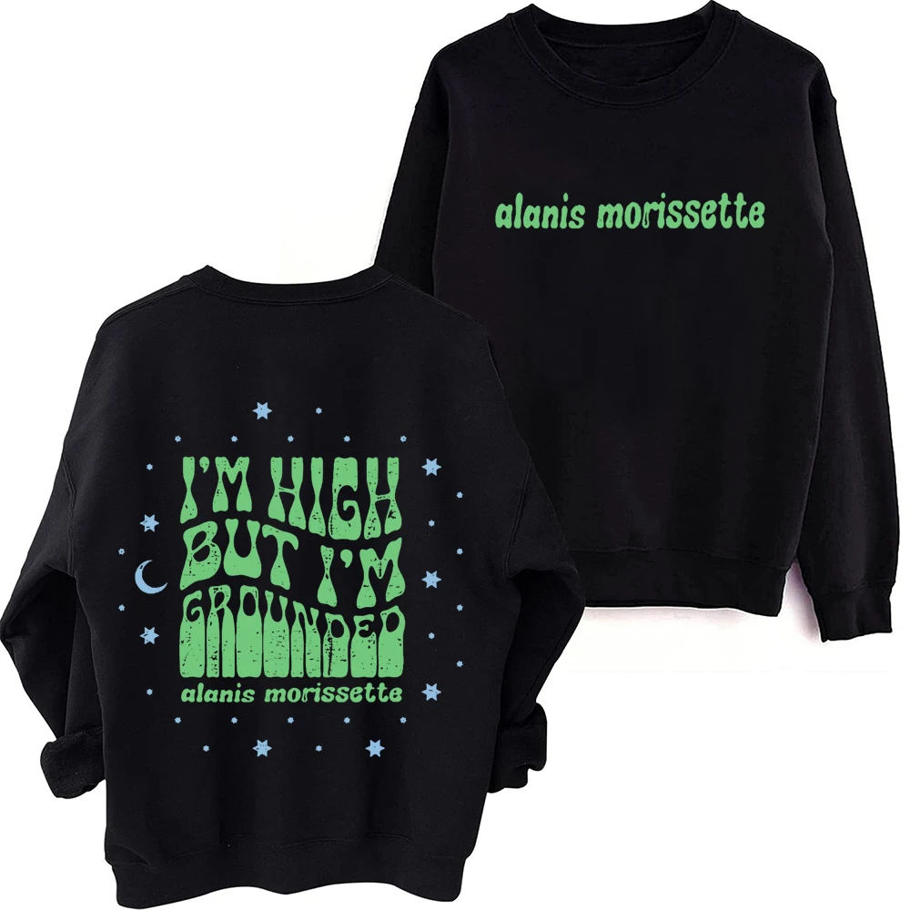 Alanis Morissette Hand in My Pocket Sweatshirt pour Homme et Femme, Harajuku Round Neck Long Sleeve Respzed