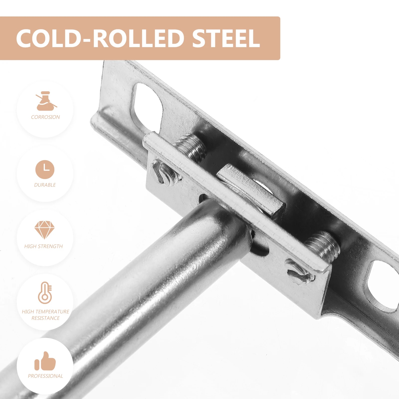 

4Pcs Strong Hidden Shelf Brackets Cold Rolled Steel Floating Wall Shelf Bracket Heavy Duty Corrosion Resistant for Bathroom