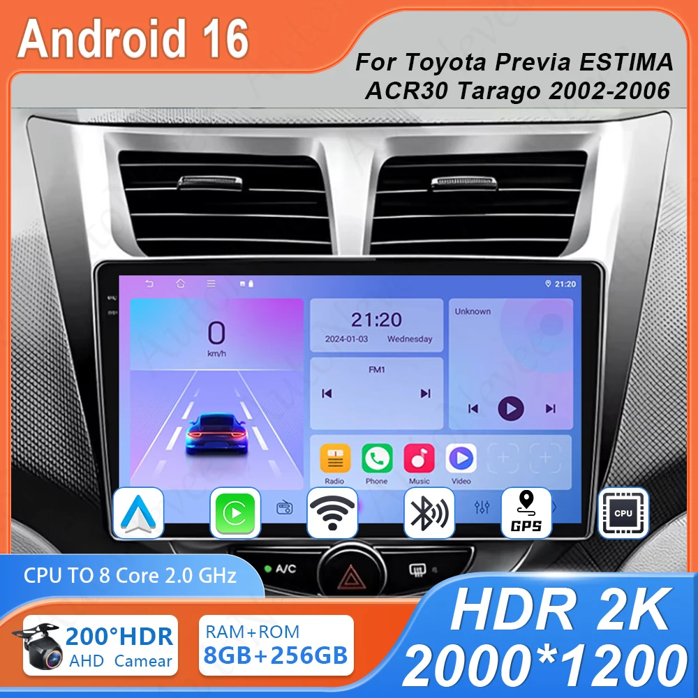 

Автомагнитола с Wi-Fi для Hyundai Solaris Verna Accent 1 2010, Android GPS-навигация, без DVD, высокопроизводительный процессор, HDR QLED экран