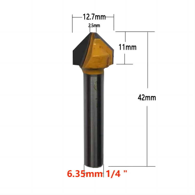 Imagem -05 - Haste Principal Lisa Amarela Diâmetro Exterior 12.7 mm 19.1 mm 108 135v mm mm 6.35 mm 90 Graus