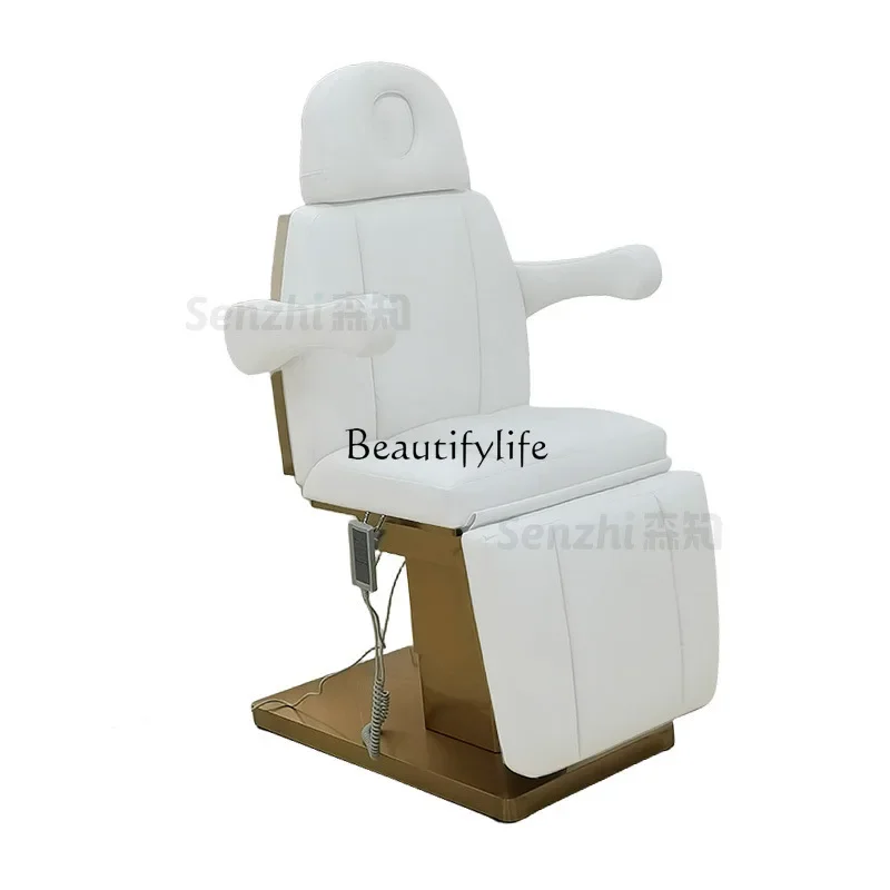 

LElectric beauty bed Multifunctional lifting stainless steel folding tattoo bed