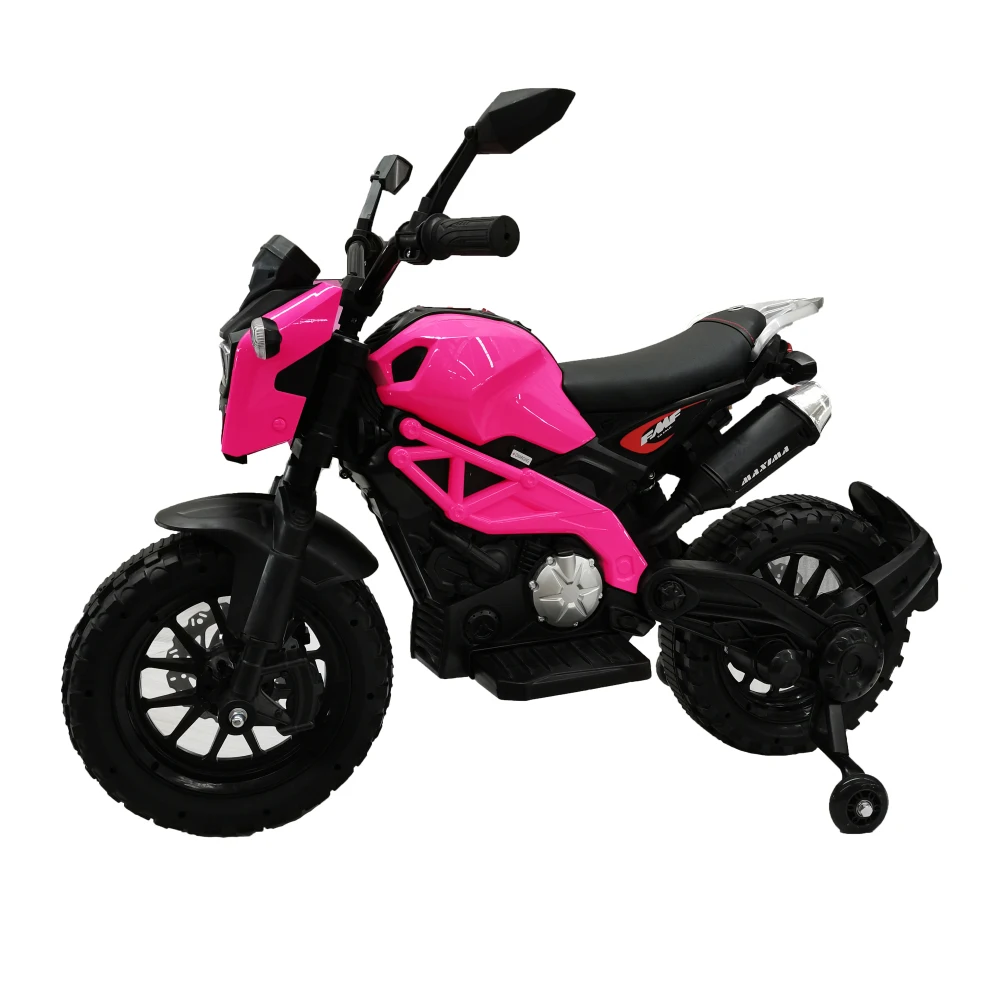 Electric Motorcycle for Kids,12V Electric Dirt Bike with Training Wheels,  Ride on Motorcycle for 3~6 years Boys Girls gift