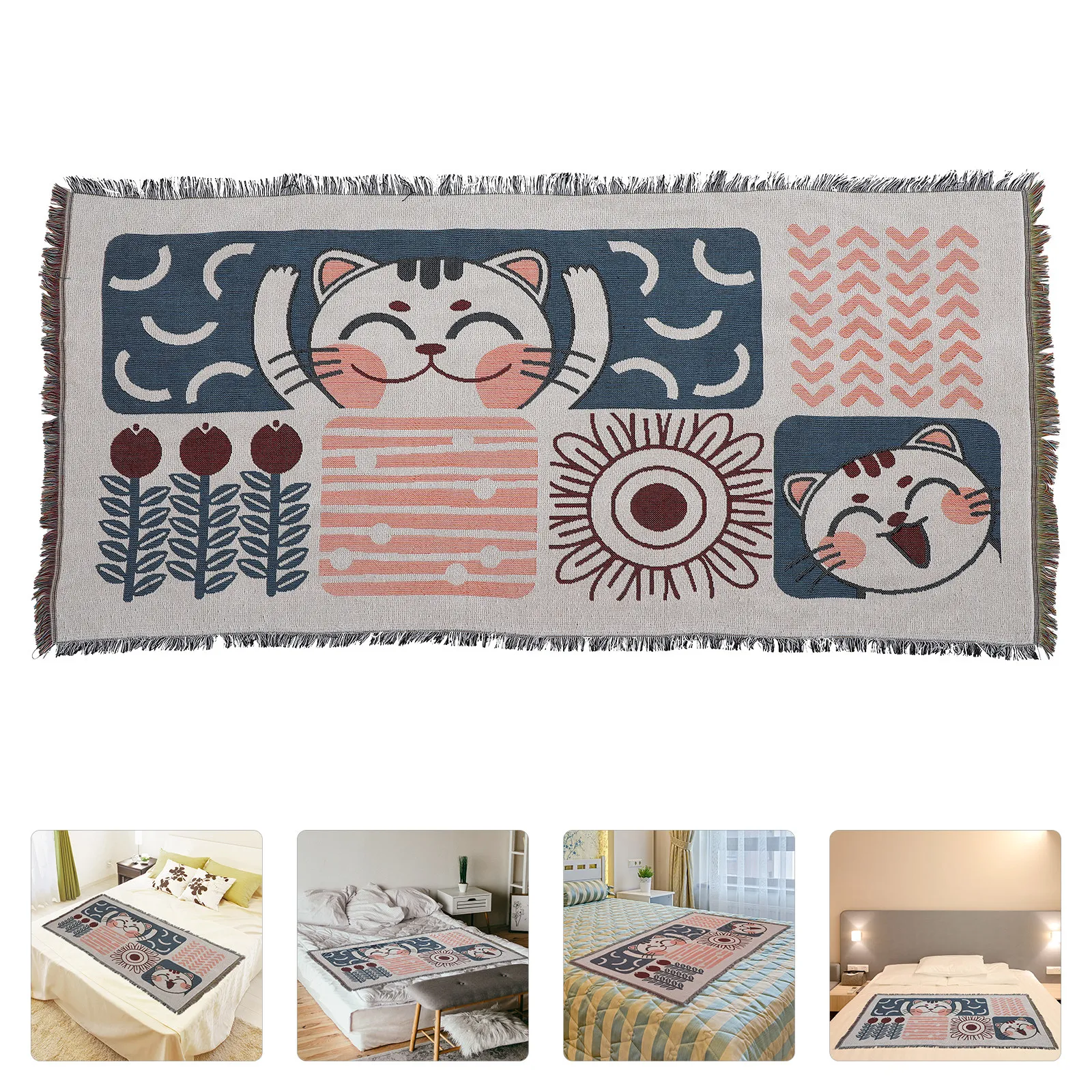 

Anti Cat Scratch Sofa Cover Blanket Non Fade Practical Living Room Bedroom Decor Couch Throw Bohemian Style Easy Care H Machine