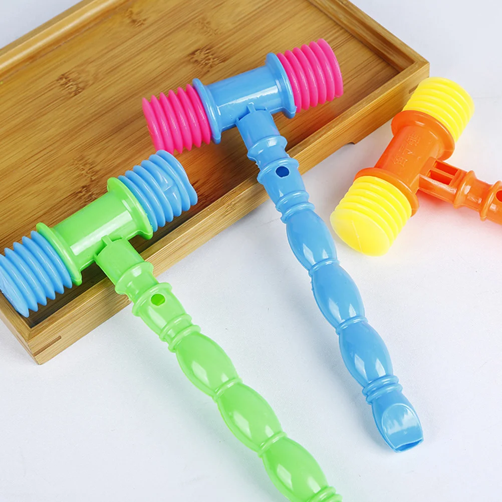 8 Pcs Flute Hammer Baby Toys Kids Plastic Hammers Learning Giant Pvc Music Parent-child Knocking Montessori Hammering Pounding