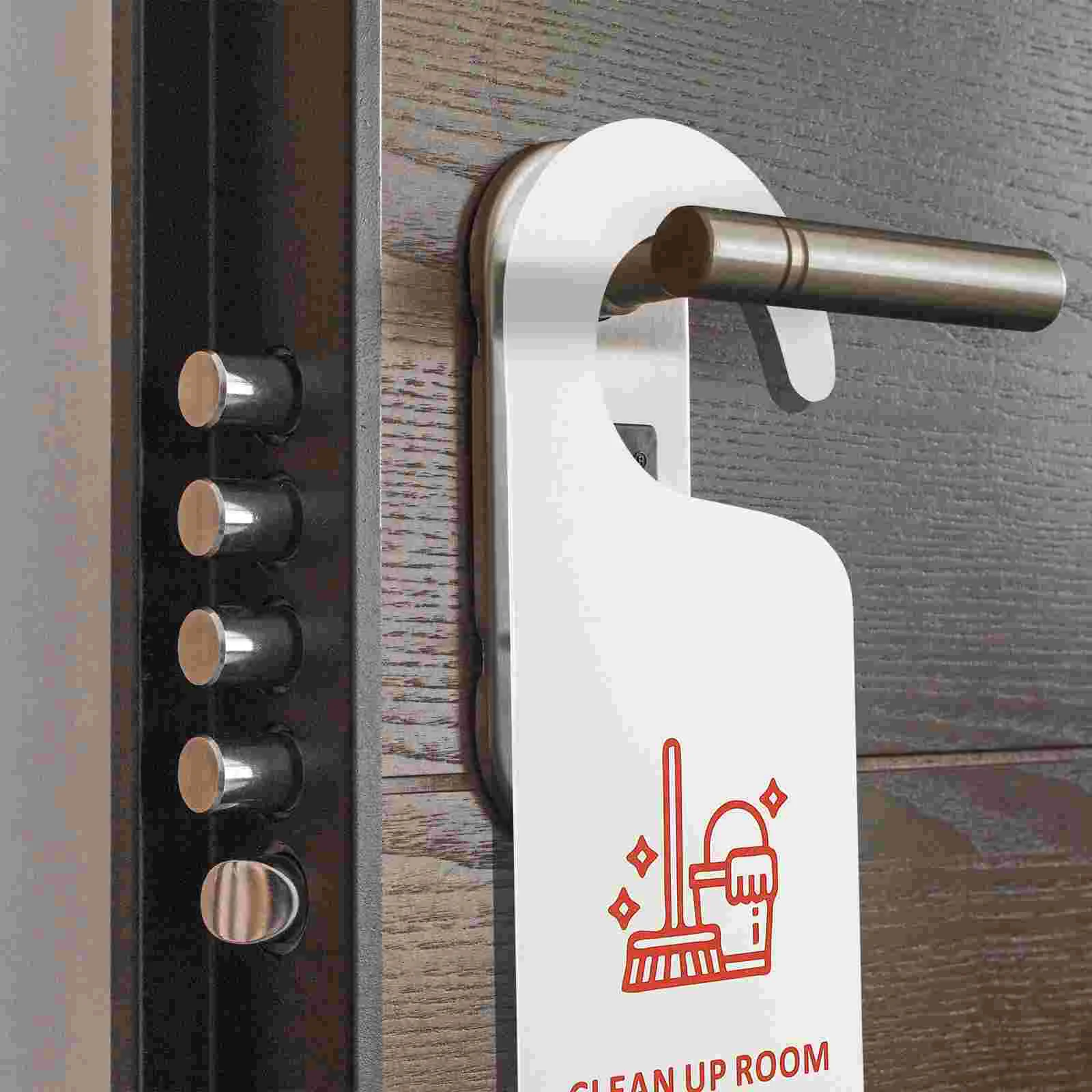 Do Not Disturb Listing Office Door Signs Dual Side Knob Reminding Tag Handle Plastic Handles Business Hotel