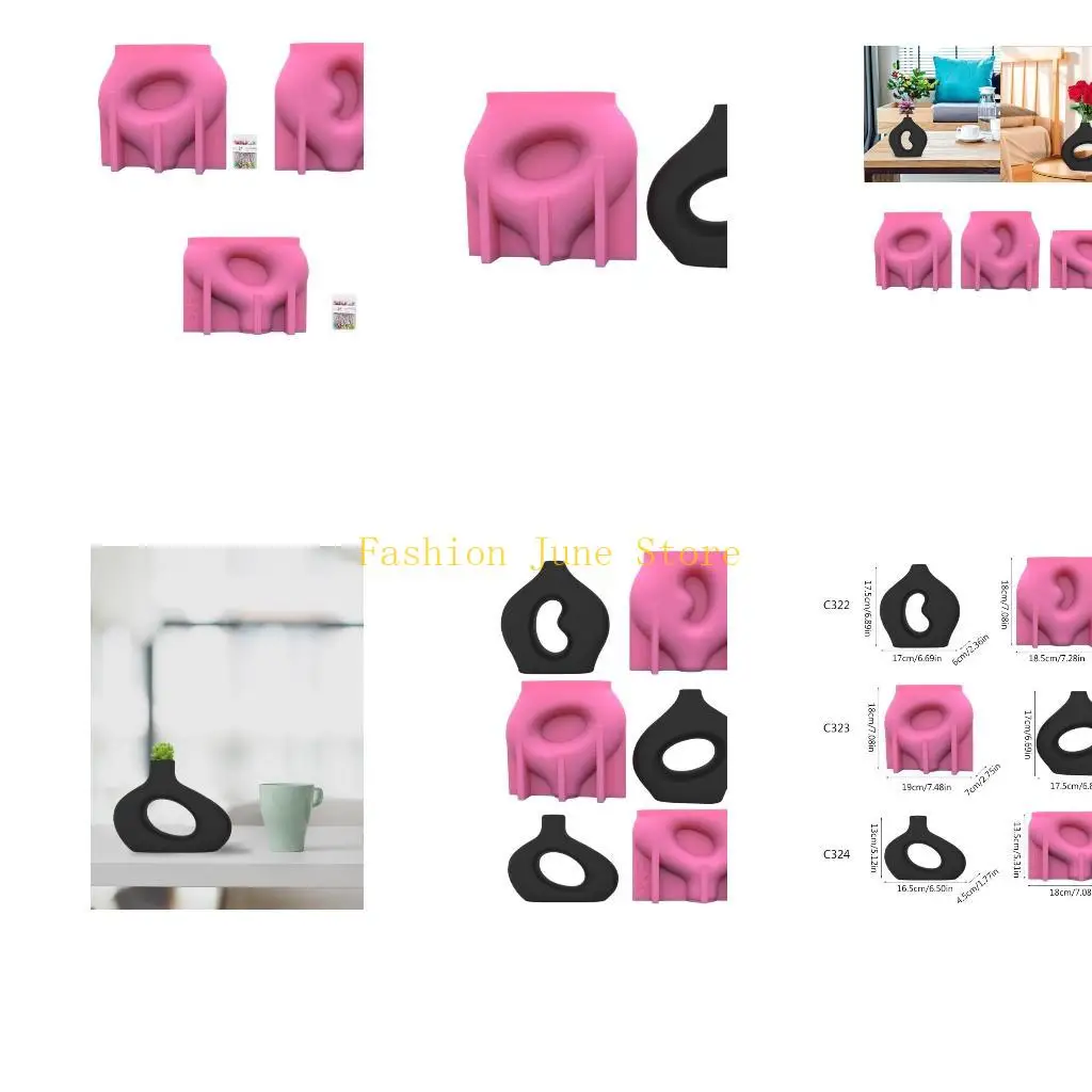 

N5KA Epoxy Resin Mold DIY Plaster Small Planter Pen Holder Mold for DIY Resin Crafts