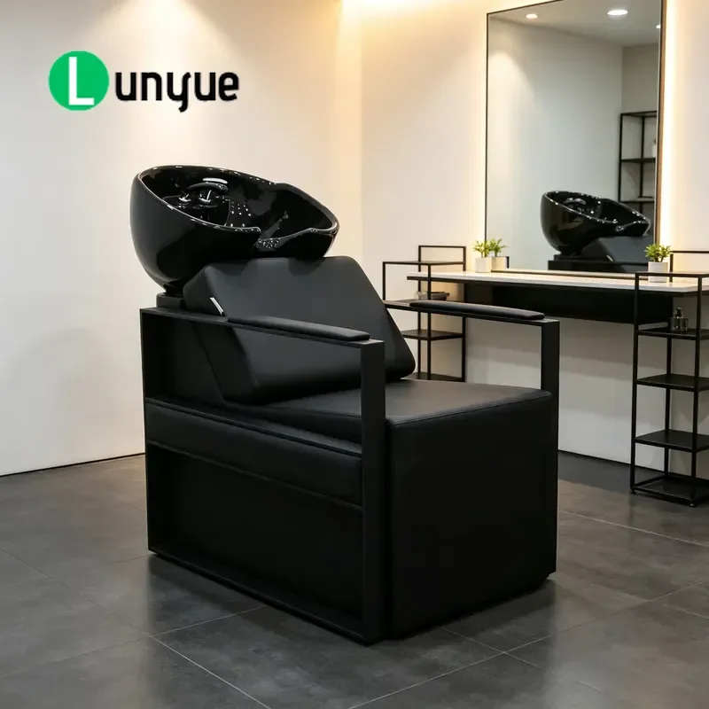 Modern Shampoo Chair for Barber Furniture Bedside Hair Washing Station Comfortable Styling Seat Professional Beauty