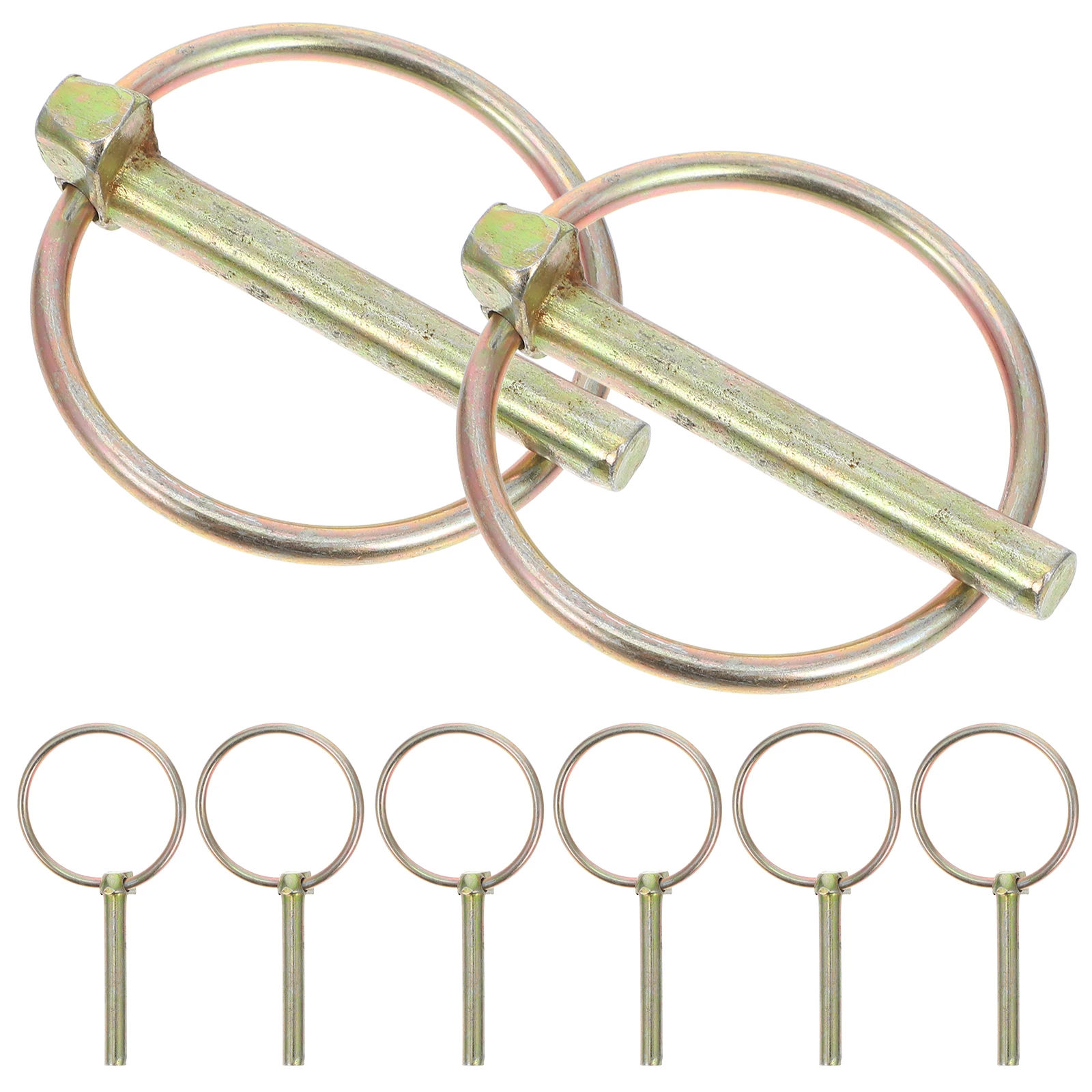 

8pcs Safety Pin Lynch Heavy Duty Galvanized Secure Equipment Durable Farm Trailer Component Hardware