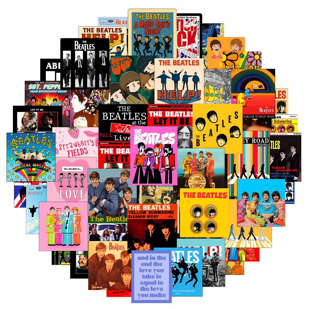 135 Stück The Beatles Season 3 Rock Mini-Aufkleber, DIY-Dekorationen für Notizbücher und Mobiltelefone, RecordingYourLife Store – Detail 2