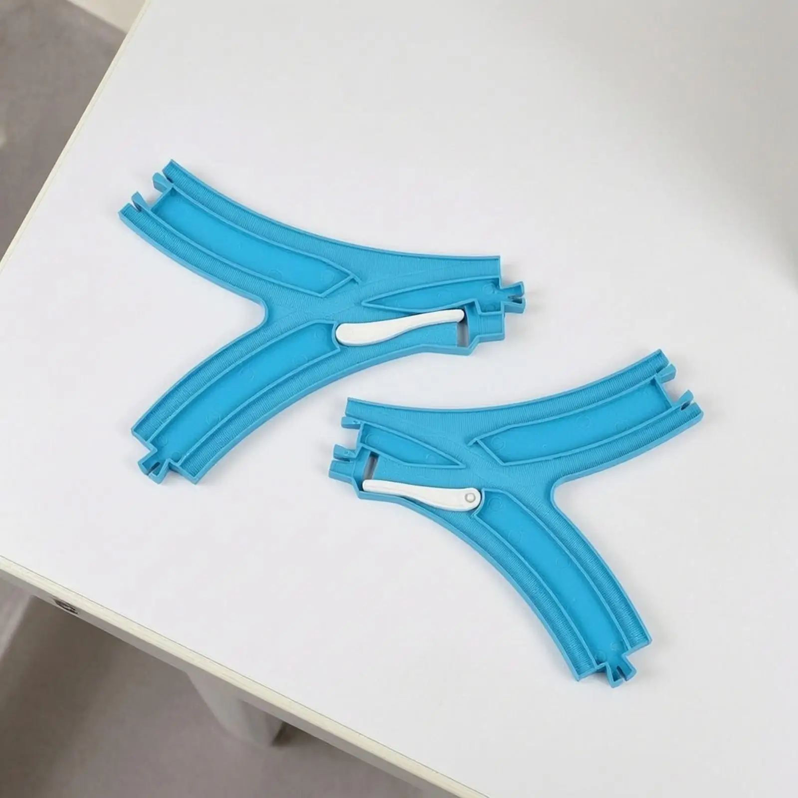 Toy Train Track with Switching Lever Interactive Branching Rail Track Section Simple-Link for Kids, Classroom
