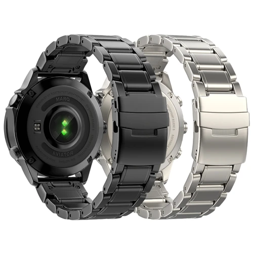 Imagen 1 del producto Correa de reloj de ajuste rápido Marq Aviator de titanio de 22 y 26mm para Garmin Fenix8 47mm 51mm 6Pro/5XPlus/Instinct2X