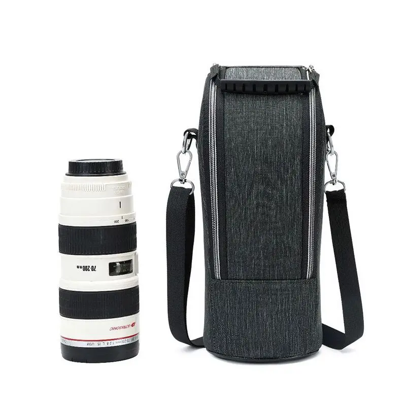 Professional Padded Large Lens Bag Waterproof Shockproof  Lens Case Pouch for Canon 70-20mm/24-70mm for Nikon 70-200mm/24-120mm