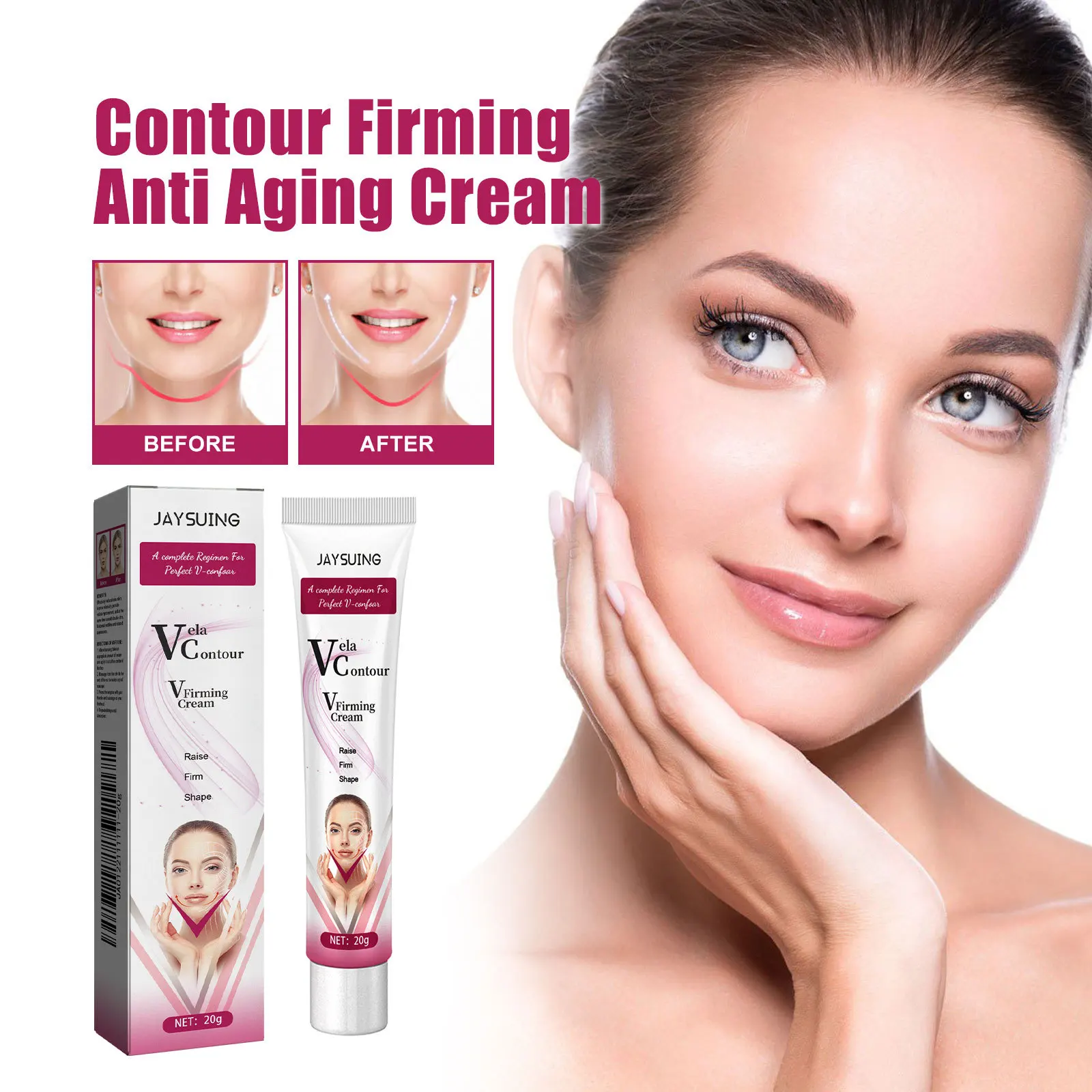 20g Contour Firming Anti Aging Cream Collagen Wrinkle Removing Facial Skin Fade Fine Lines Young Rejuvenating Repairing Cream