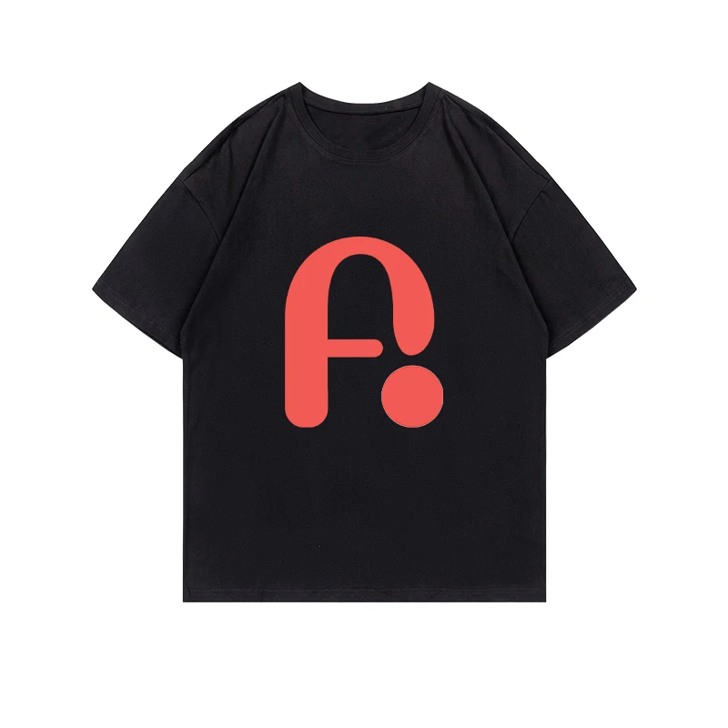 

A letter short-sleeved t-shirt for men and women summer 2025 new trend pure cotton couple half-sleeved top