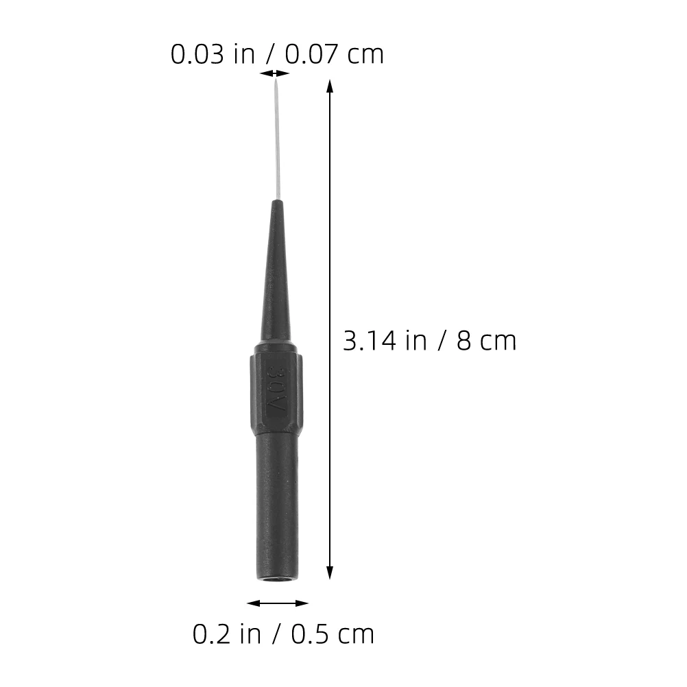 

8pcs Test Needles 0.7MM Stainless Steel Test Probe Tips Multimeter Leads Probes Electrical Automotive Construction