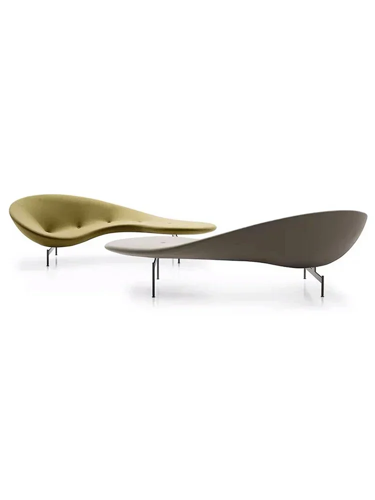 Furniture Personality Special-Shaped Pea Sofa FRP Creative Curved Lentil Recliner image 4