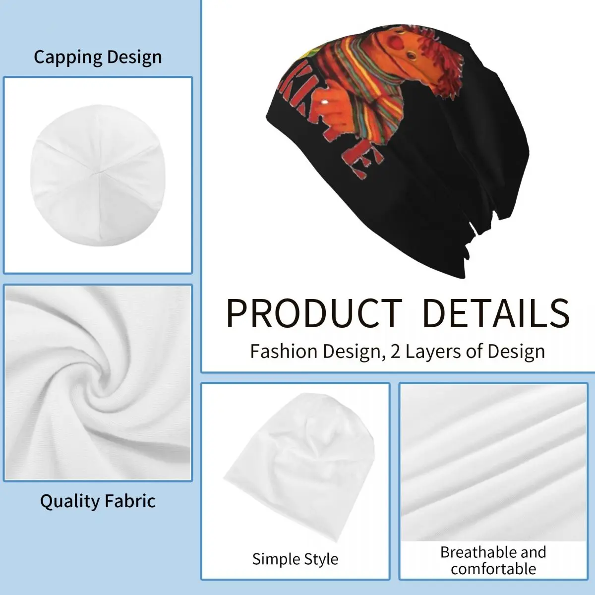 Ratz Und Rube Rappelkiste hombres mujeres adultos gorros gorras de punto gorro cálido Hip Hop Otoño Invierno al aire libre Skullies sombreros