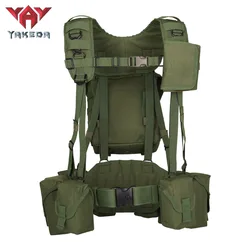 YAKEDA MOLLE1000D Plate Carrier Field Chest Rig Combat Belly Pocket Breathable Wear-resistant Camouflage Hunting Tactical Vest