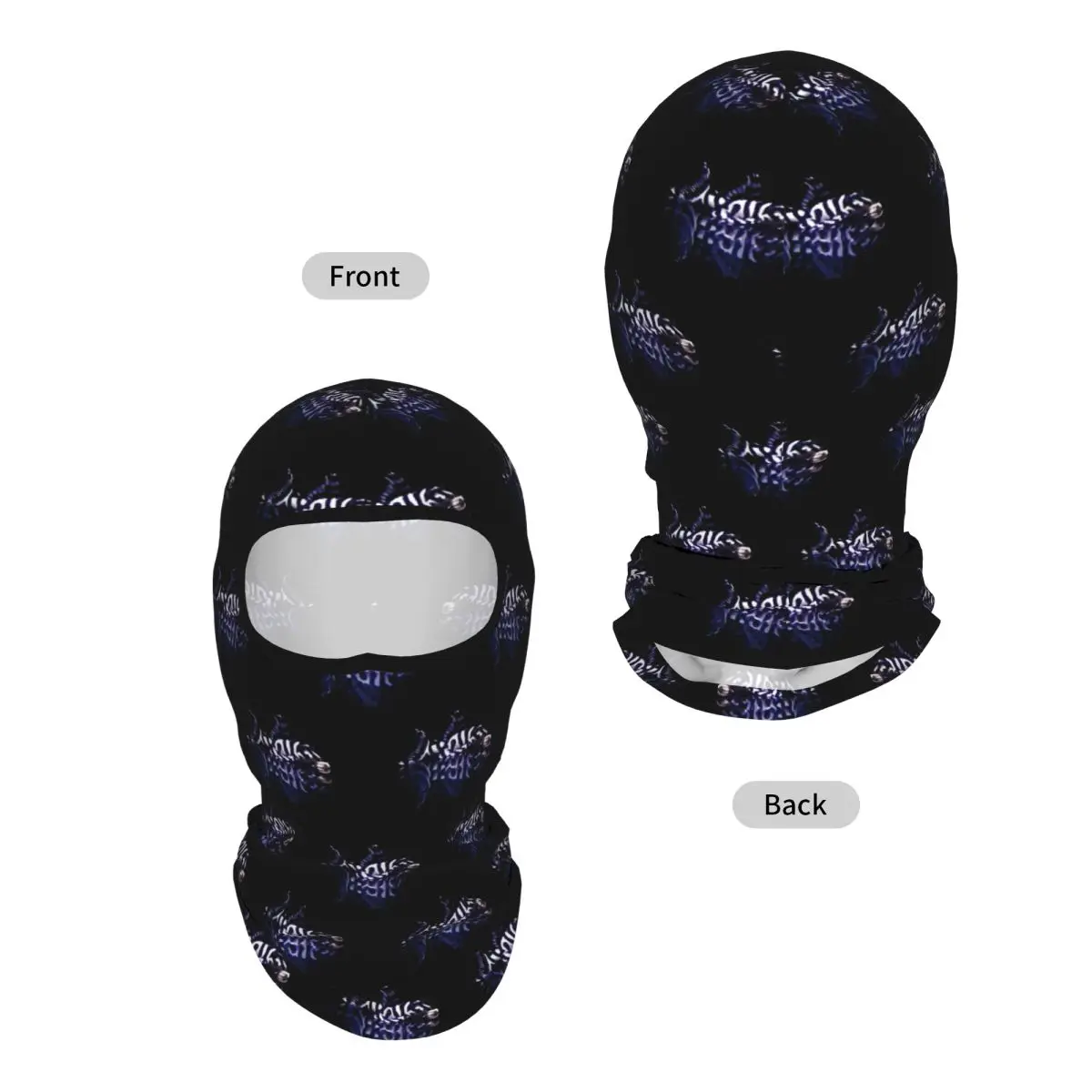 Tiger Spotted Fish Breathable Thin Balaclava Full Face Mask Sun Protection Neck Gaiter For Motorcycle Cycling