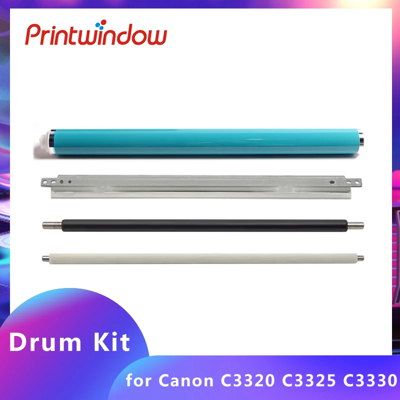 

1Set Drum Kit For Canon iR ADV C3320 C3325 C3330 C3020 C3520 C3525 C3530 OPC Drum Blade PCR Cleaning Roller