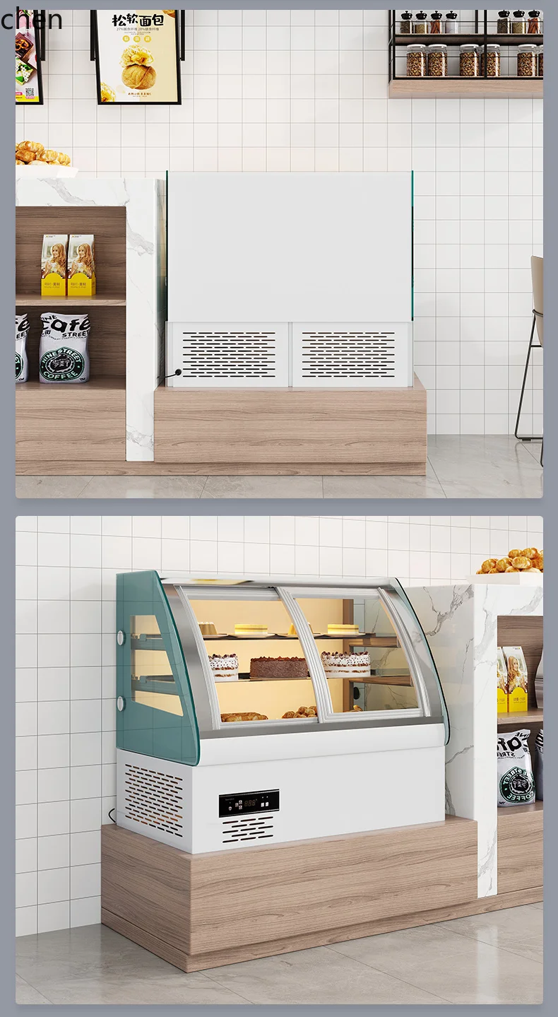 ZML refrigerated display cabinet, dessert mousse west point fruit commercial countertop small air-cooled fresh-keeping cabinet