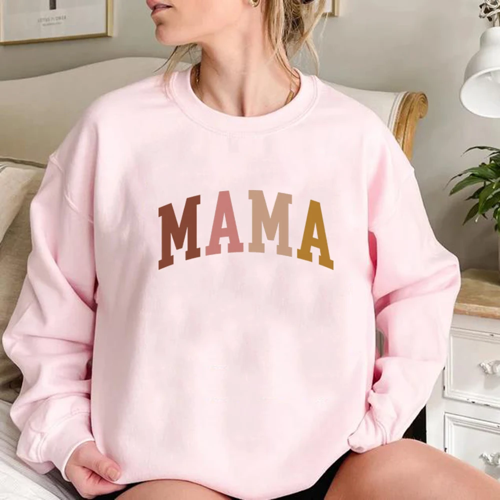 Mama Sweatshirt Mother\'s Day Gift Grandma Sweatshirts Gift for Mother Mom Hoodie Mama Crewneck Pullovers New Mom Clothes