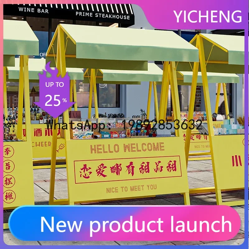 

LYY Night Market Stall Mobile Shelf Mall Internet Celebrity Display Stand Promotion Table Folding Shelf