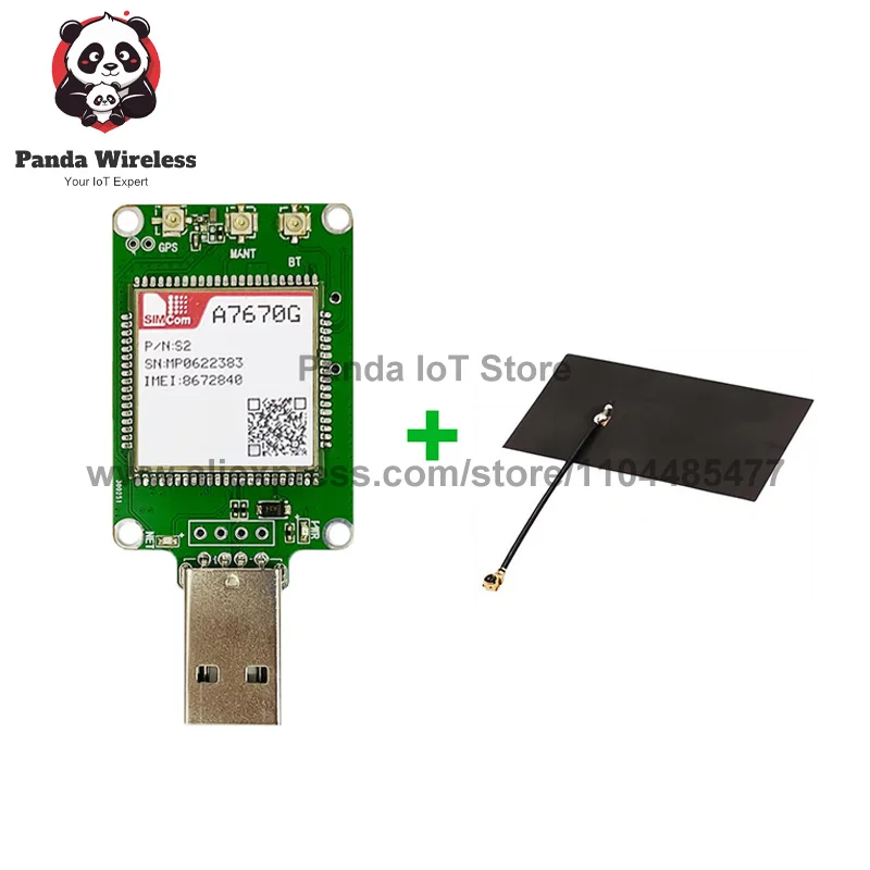 SIMCOM A7672G USB Dongle Core Board LTE CAT1+2G+Global Version Module A7672 B1 B2 B3 B4 B5 B7 B8 B20 B25 For IoT Applications