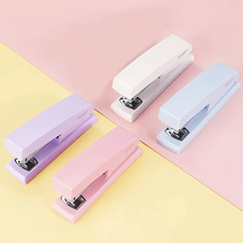 1 PCS Stapler Office Stapler For Desk Portable Durable Staplers Office Supplies (White)
