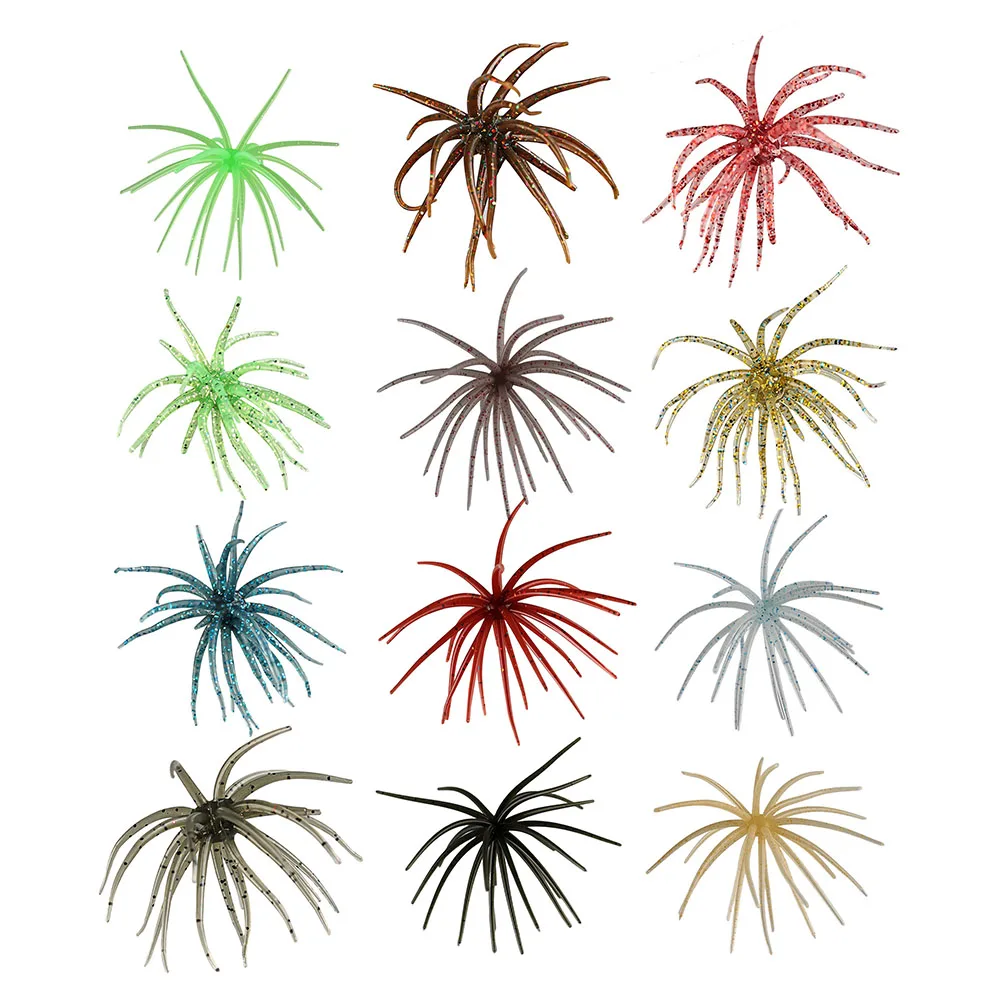 Floating Soft Bait Sea Urchin Lure Bass Fishing Built In Sequins Fishing Lure Fishing Lure Floating Action Built-in Sequins