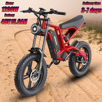 Hidoes HD-B6 Electric Bicycle 20*4.0 Fat Tire All Terrain 1200W Powerful Motor 48V15.6AH Removable Battery Adult Electric Bike