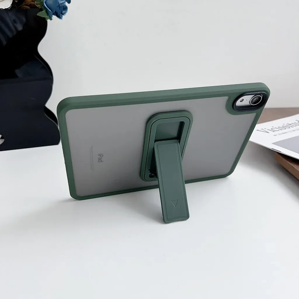 iPad Pro 11 2024 5th Mini 2024 8.3 7th A17 Air 11 6 13 5 4 2 1 10th 10.9 10.2 9.7 Mini 6 5 4 PC + TPU 커버 용 스탠드 태블릿 케이스