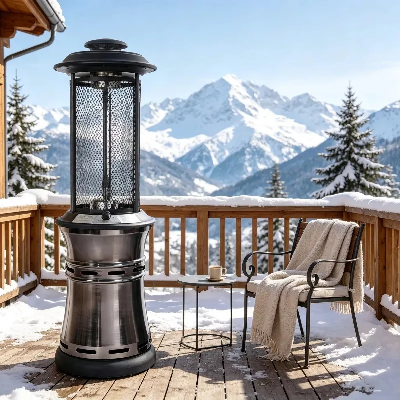 Airo Wholesale Modern Style Portable Stainless Steel Gas Heater Natural Gas Patio Heater for Home