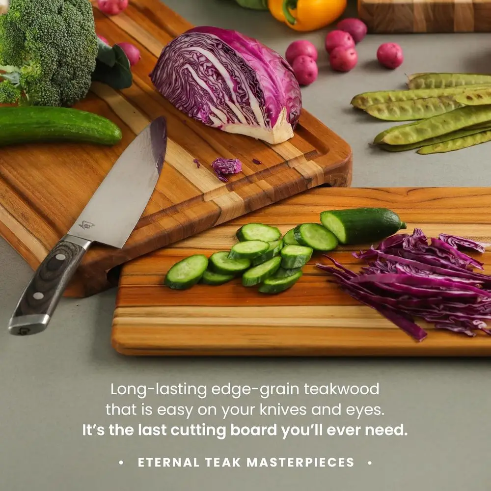 Placa de escultura em madeira pequena com certificação FSC com ranhura de suco e óleo mineral EON para segurança de facas