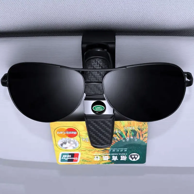 Car Glasses Holder  Sun Visor Sunglasses Card Holder Accessories For Land Rover Range Discovery Sport Guardian 4 Freelander 2