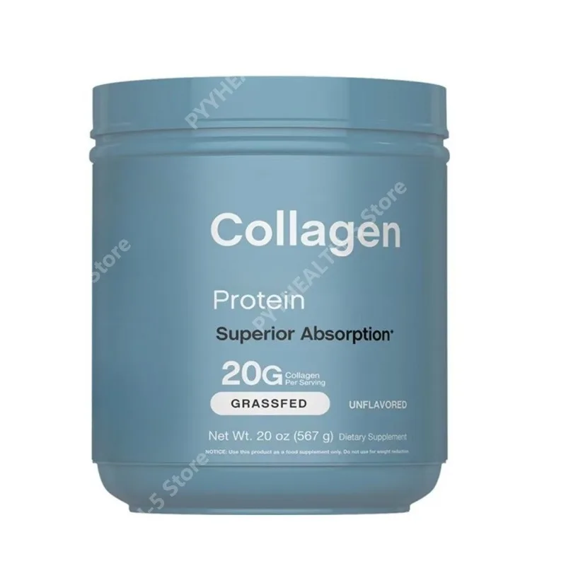 Collagen Powder 20oz Hair Skin Nails Superior Absorption Grassfed Protein Supplement 18 Essential Amino Acids Formula