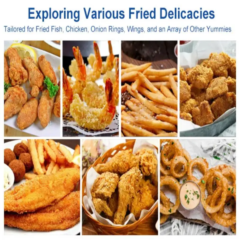 。Batter Fish Breader Shaker Bowl With Breading Shaker Tray With Lids Shaker For Frying Chicken Wings Fish Onion Rings Veggies