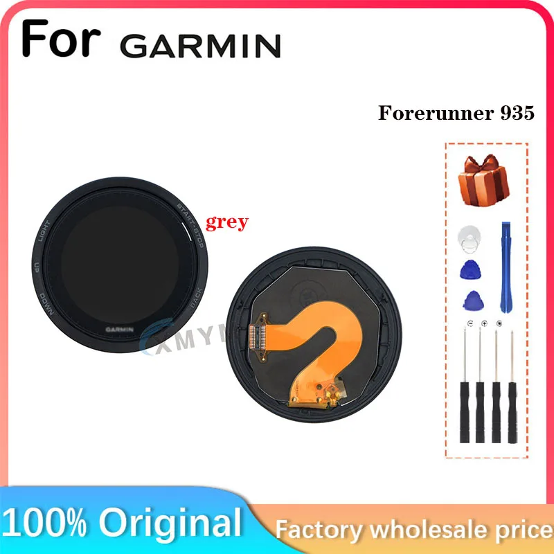 Suitable For Garmin Forerunner 935 LCD Screen Display, Replacement Screen For Smart Sports Watch With Front Cover