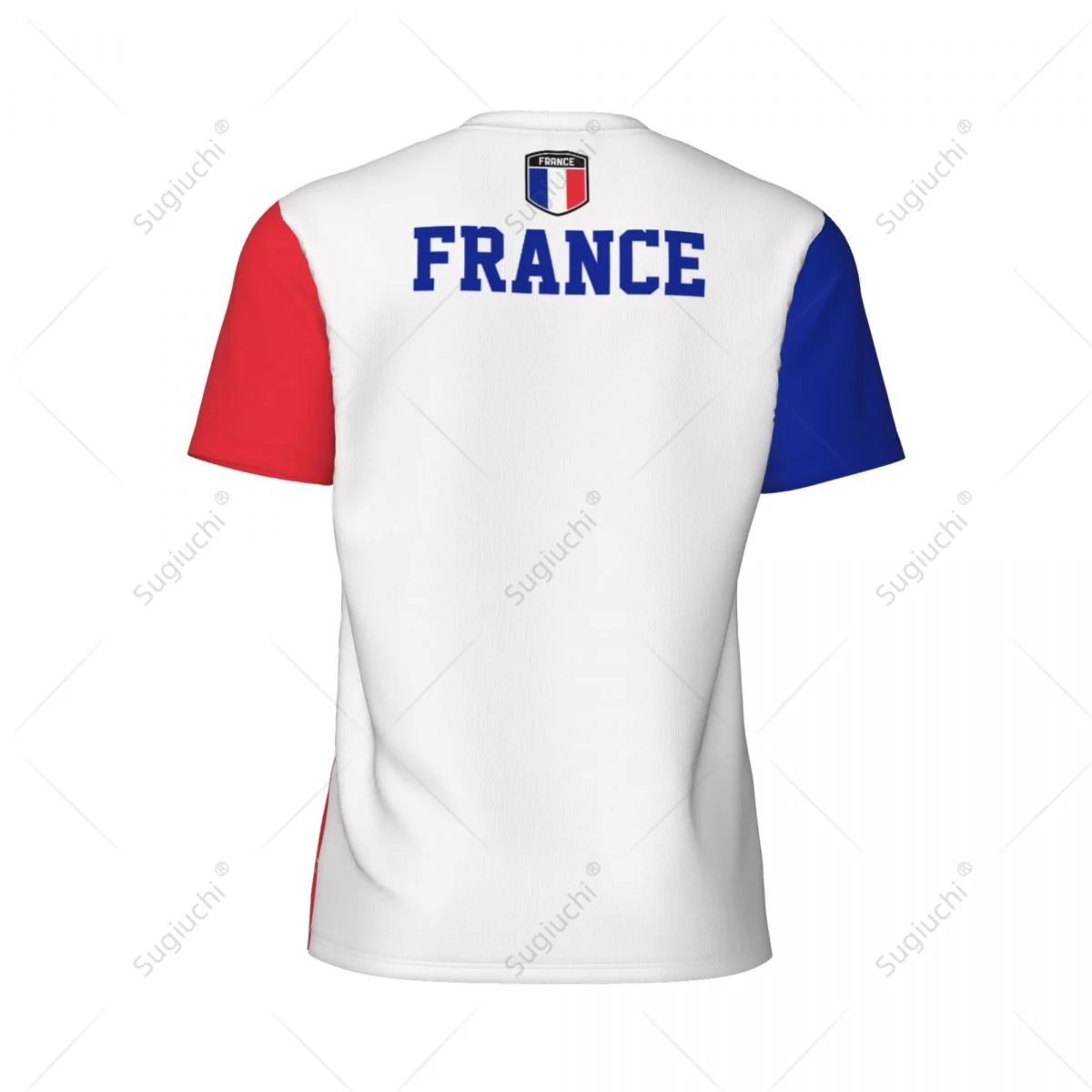 Exclusive design France Flag Grain 3D Printed Men For Running Bike Soccer Tennis Fitness Sports tshirt Mesh Fans Short T-shirt