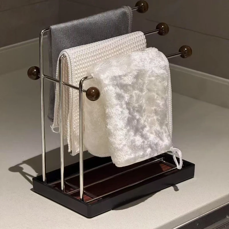 Medieval style rag drain rack creative high value towel rack kitchen dishwasher countertop household storage rack