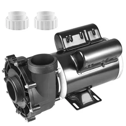 SucceBuy 2 Speed SPA Pump 48/56-Frame AC110-120V SPA Pump 1.5HP/3HP/4HP High Speed 2'' Port 90° Rotational Interface for Hot Tub