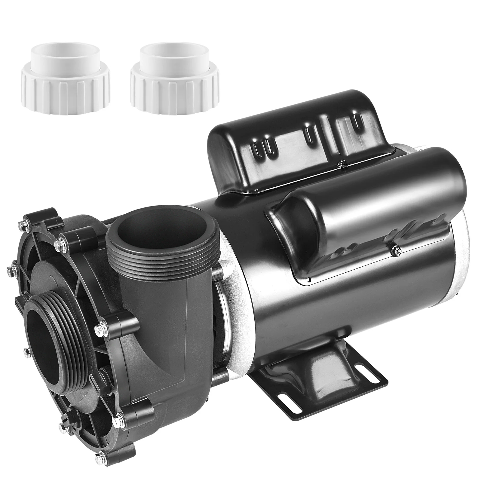 SucceBuy 2 Speed SPA Pump 48/56-Frame AC110-120V SPA Pump 1.5HP/3HP/4HP High Speed 2'' Port 90° Rotational Interface for Hot Tub