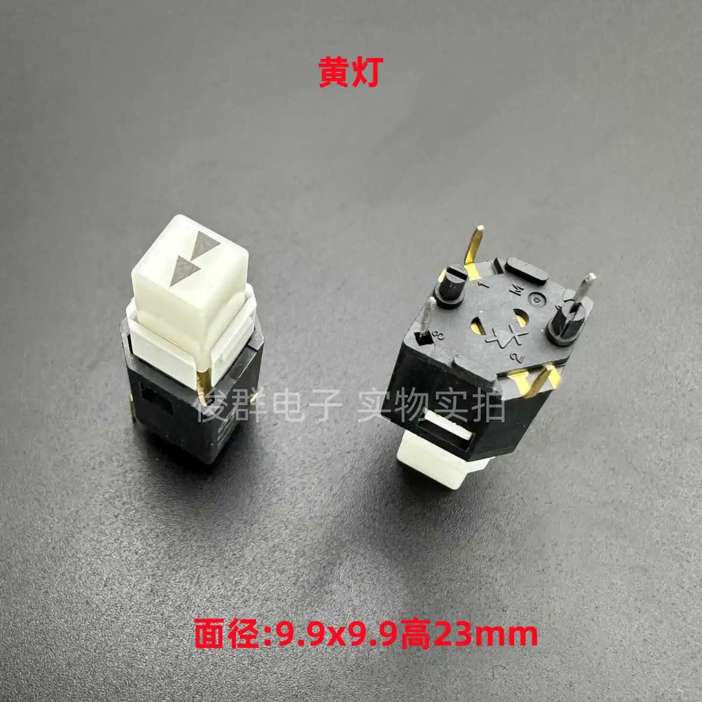5pcs/Japan with LED yellow light 13AL-060-0000 touch switch 6-foot square key switch 12*12