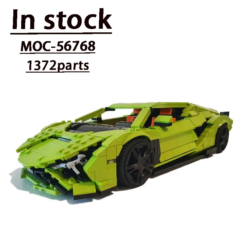 

MOC-56768 Classic Supercar Scissor Door (1:16) Assembly Brick Model • 1372 Parts Splicing Adult Kids Christmas Presents