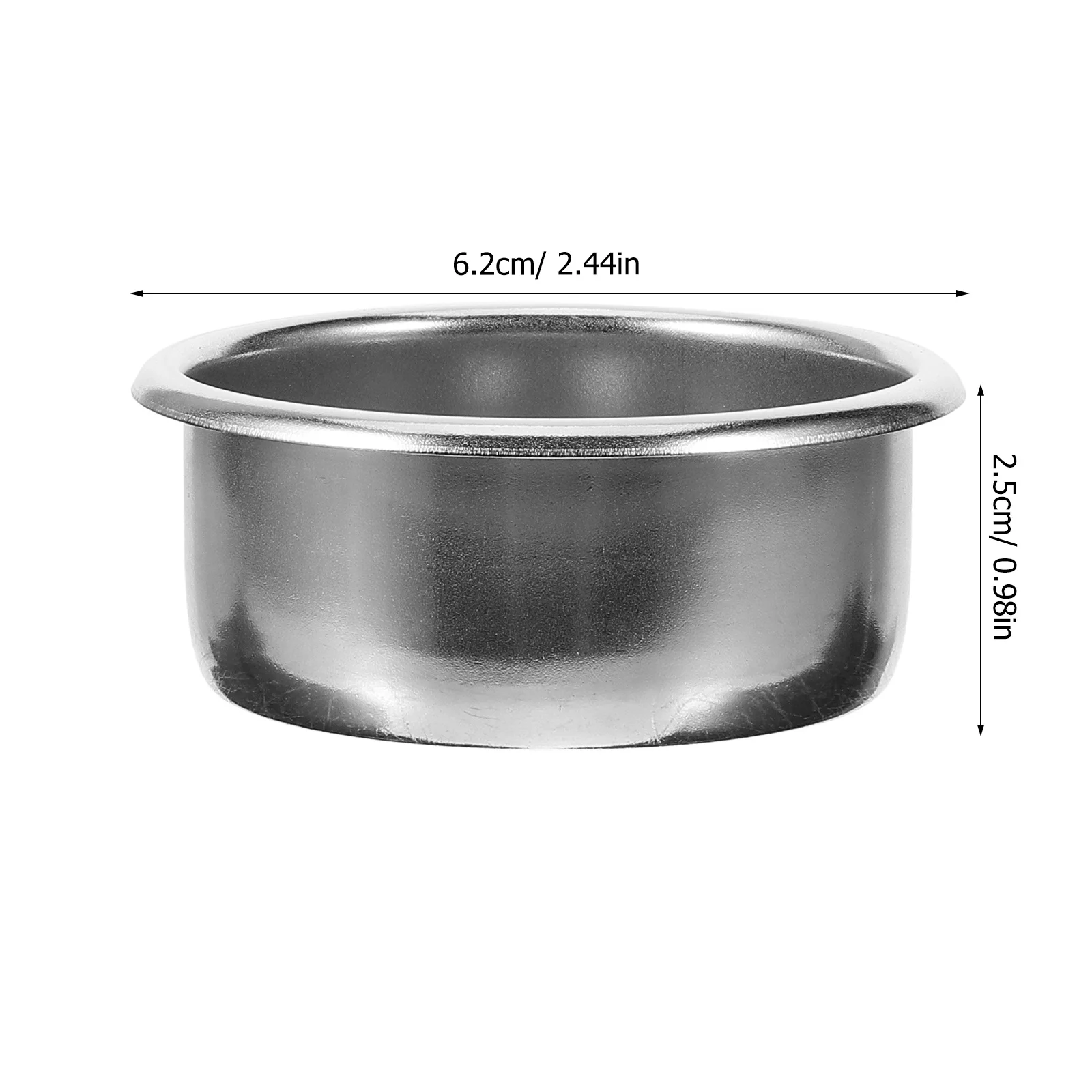 كوب فلتر إسبرسو من الفولاذ المقاوم للصدأ لصانعة القهوة، مصفاة مسامية قابلة لإعادة الاستخدام لفلتر القهوة من الفولاذ المقاوم للصدأ ذات المذاق النقي