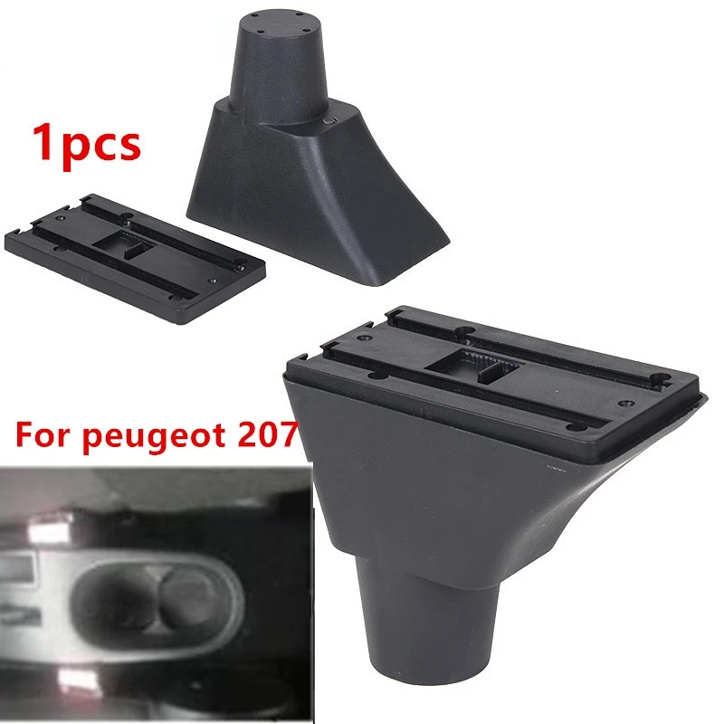 For peugeot 207 armrest box For peugeot 207 central storage box Retrofit parts Car Armrest Accessories Easy to install