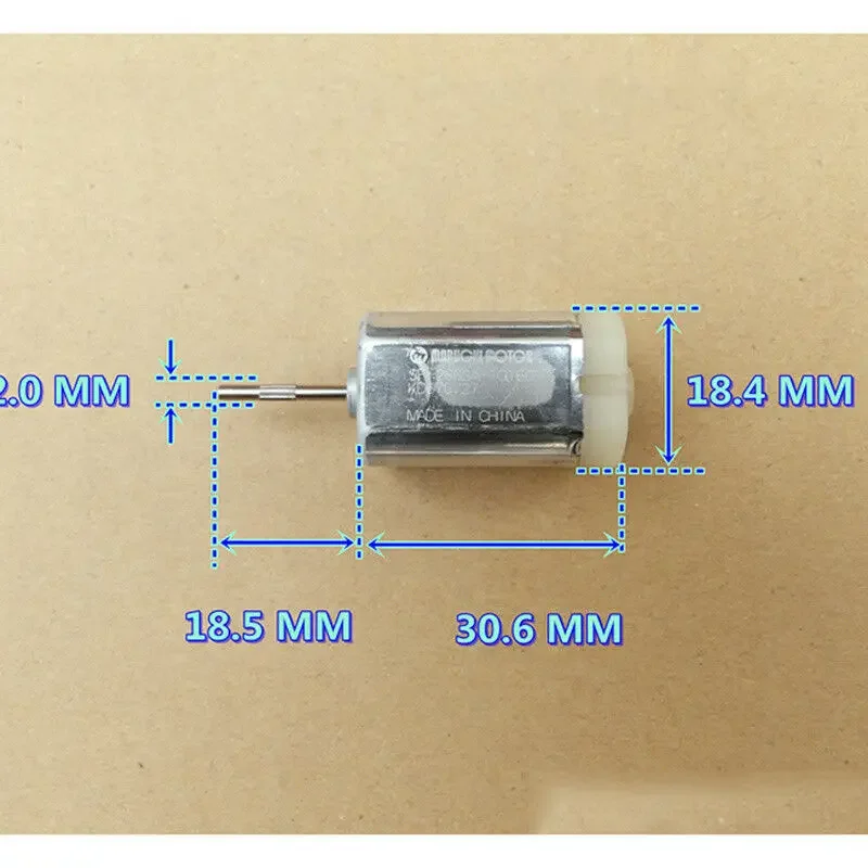 MABUCHI Six-pole Rotor DC12V-24V 18V 1100RPM Precision Square Motor Large Torque Long Shaft for Car Rearview Mirror Accessories