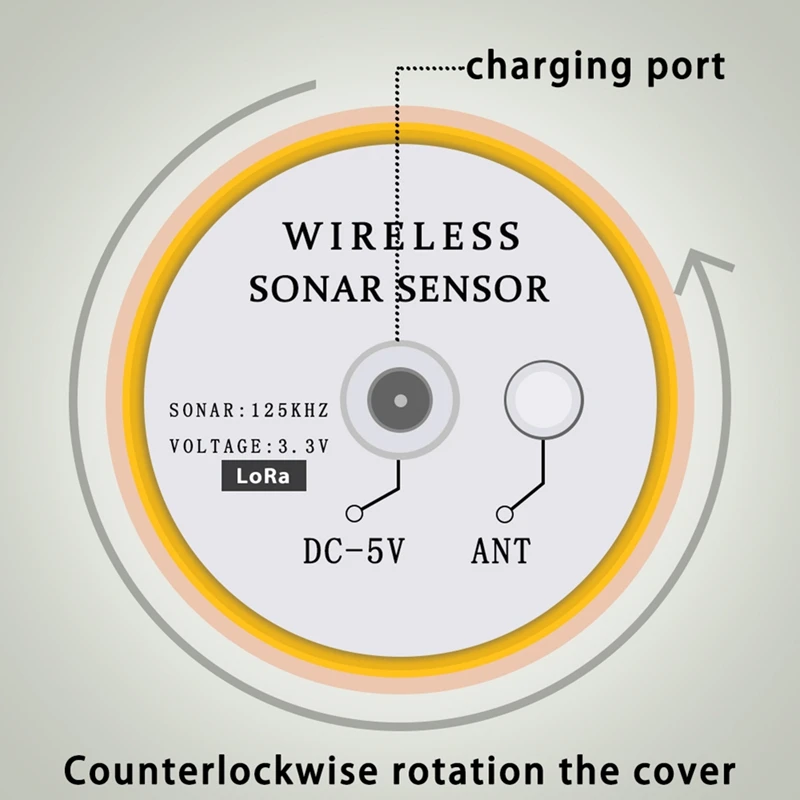 ABAC-Smart English Russian Menu Wireless Sonar Portable Fish Finder Sensor Echo Sounder Alarm River Lake Sea Bed Live