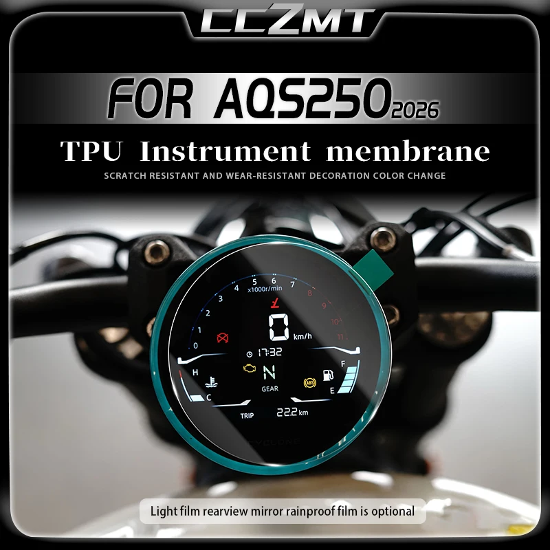 

For CYCLONE AQS250 2026 Motorcycle Instrument Panel Film Display Screen Anti Scratch Protection Sticker Modification Accessories