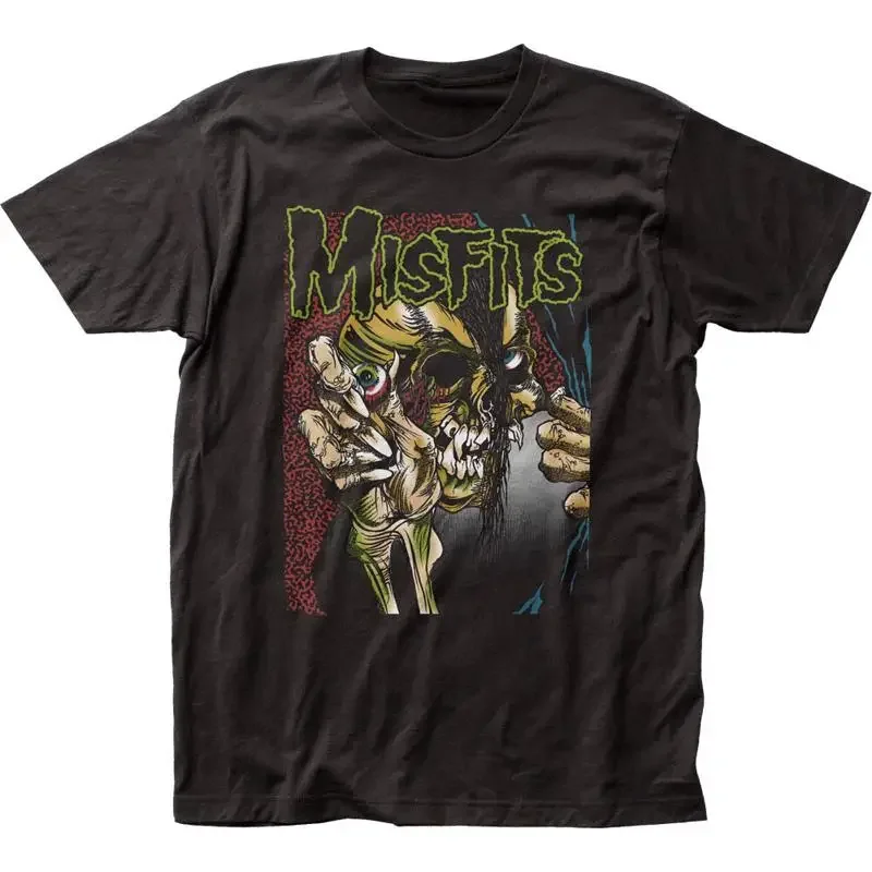 The Misfits Pushead Eyeball Color Mens T Shirt Rock N Roll Music Punk Black